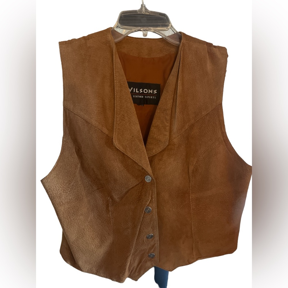 WILSONS THE LEATHER EXPERTS Women s Brown Leather Vest